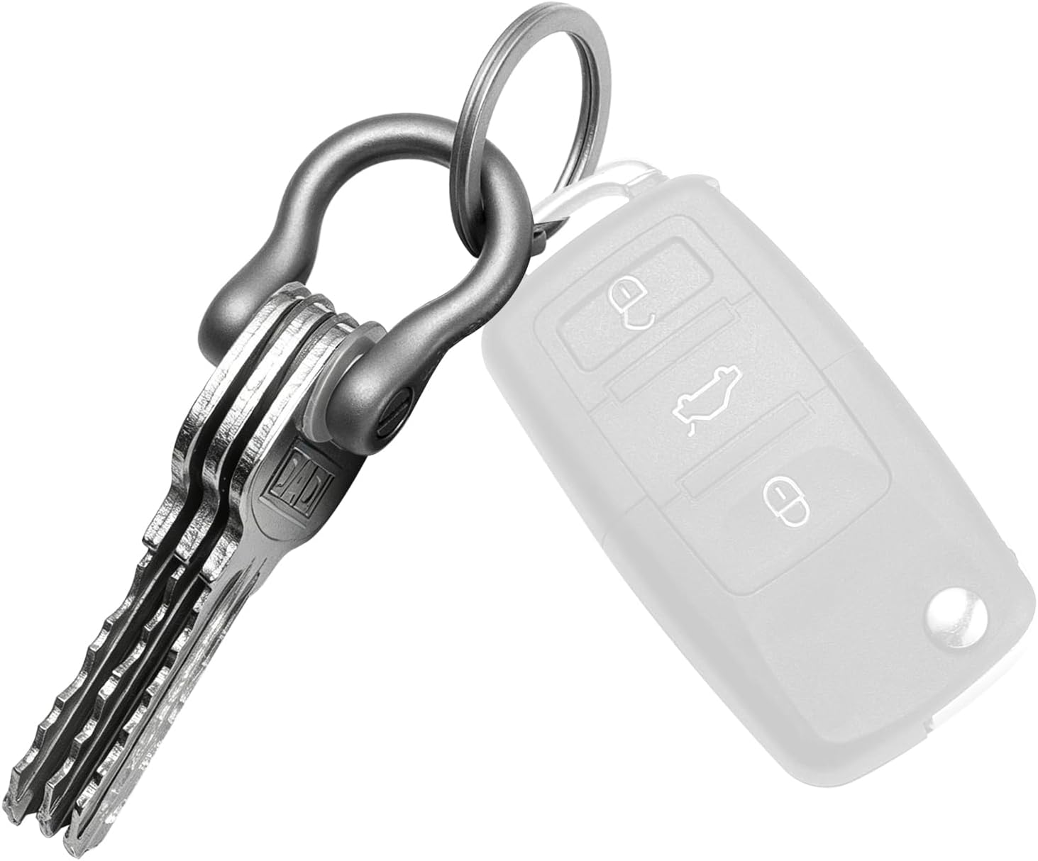 Titanium Key Organizer, Small D Ring Keychain