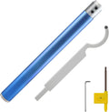 Swan Neck Hollowing Tool for Wood Lathe - Carbide Tipped Woodturning Tool, Pre-installed with 1 Ci5 Insert & Stainless Steel Arbor, Aluminum Alloy Handle