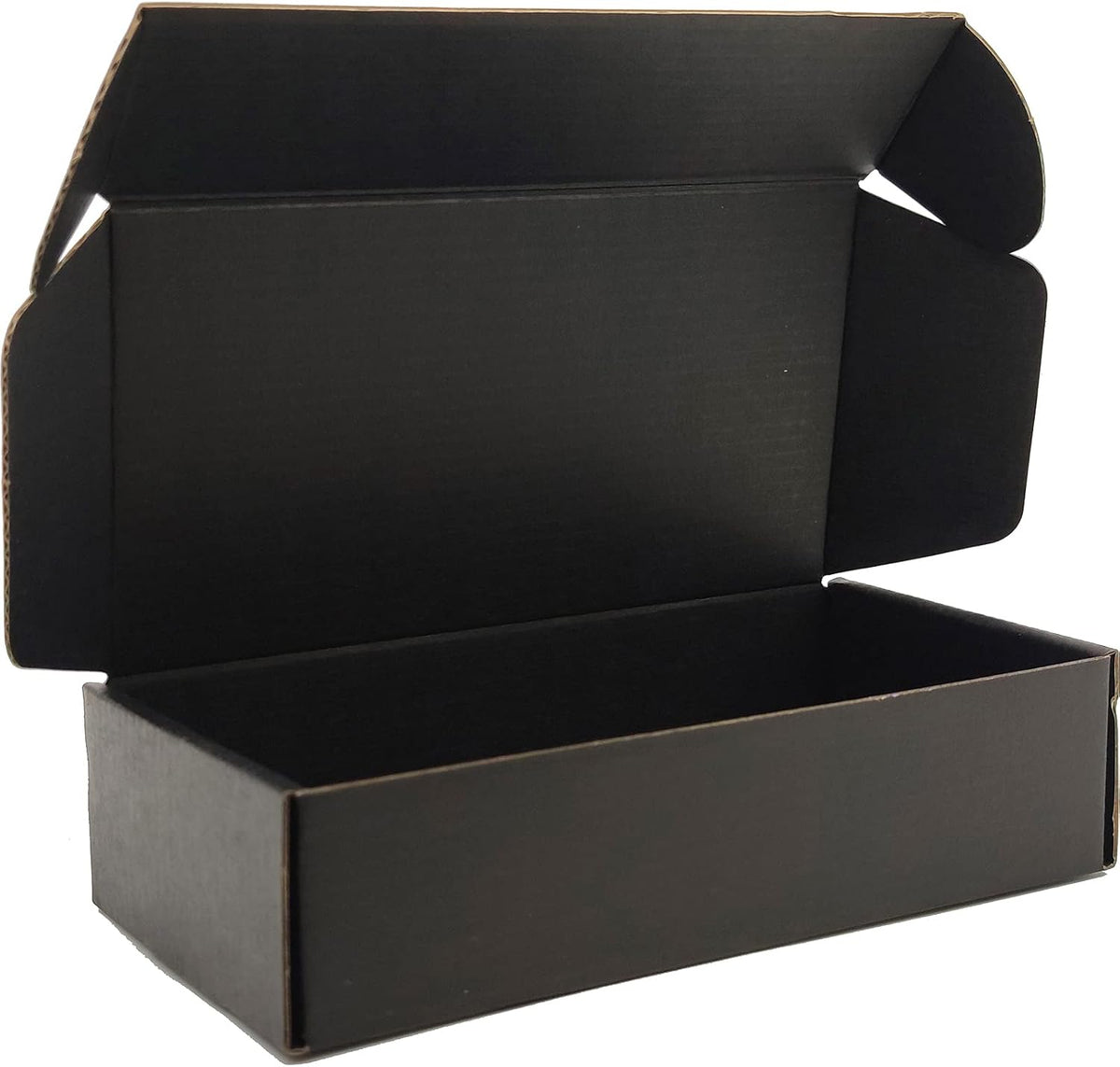 8x6x2 Shipping Boxes Set of 50, Black Mailer Corrugated Cardboard Box