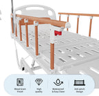Electric Hospital Bed, 3 Function Medical Bed with Remote Control, Included IV Pole, 4" Foam Mattress & Locking