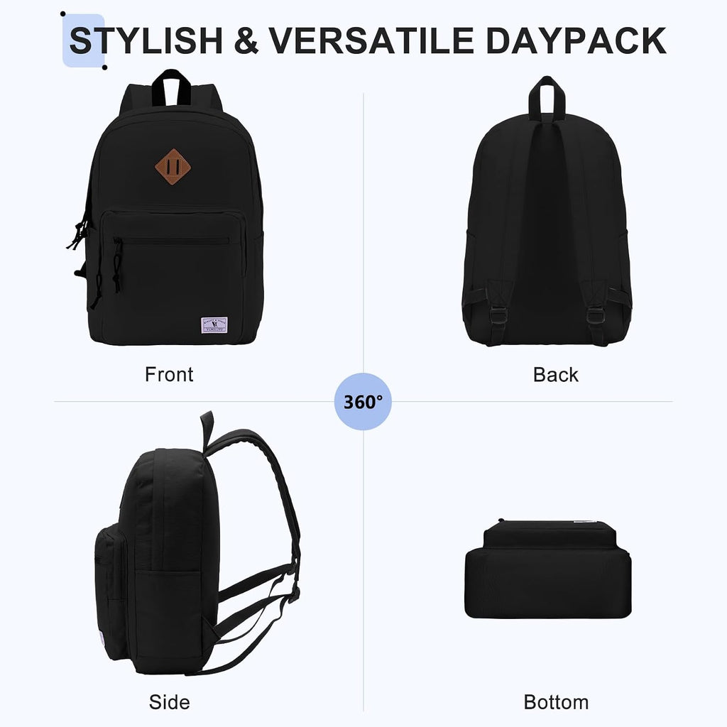 Kids Backpack for School Travel,16.7 Inch Lightweight Bookbag | Small School Bag for Boys Girls, Adjustable Straps