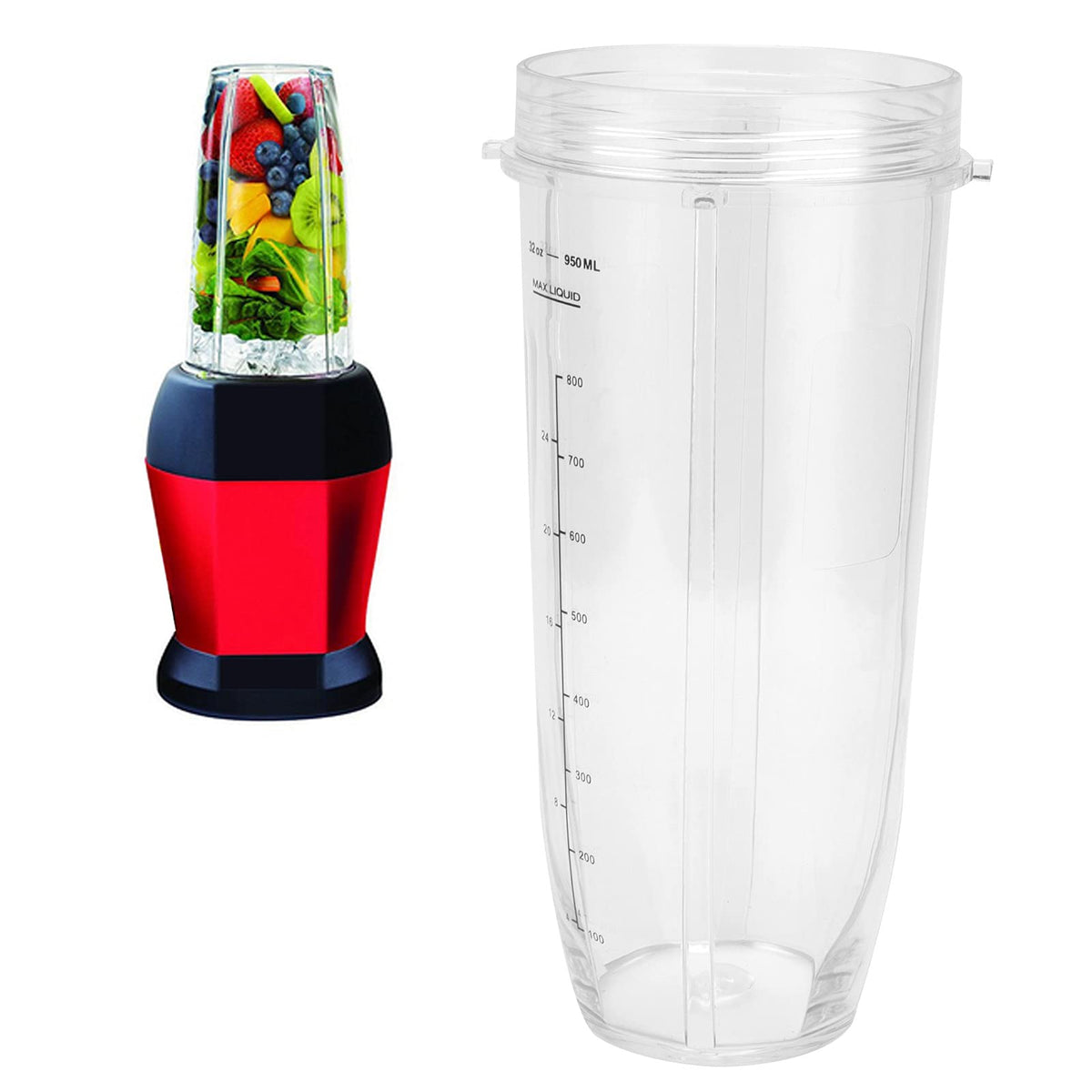Replacement Cup, Compact Size Practical Firm Lightweight Blender Cup for Home for Juicer