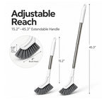Extendable Long Handle Floor Scrub Brush, Crevice Cleaning Brush