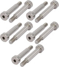 uxcell 10pcs 304 Stainless Steel Hex Socket Shoulder Bolt 6mm Shoulder Dia 25mm Shoulder Length M5 Thread