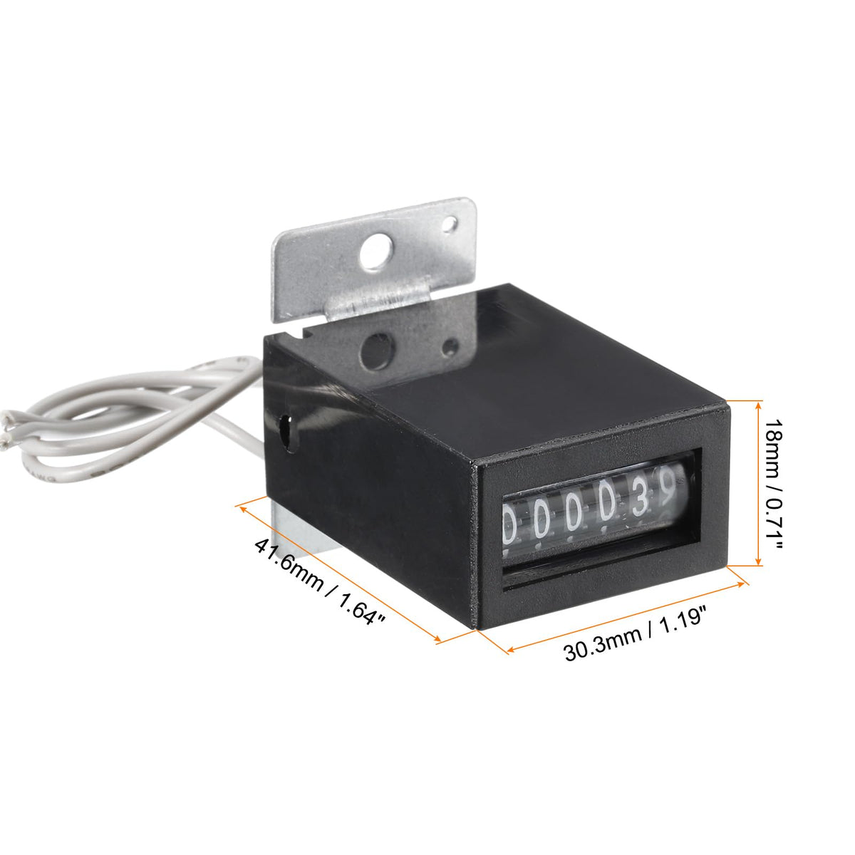 uxcell Electromagnetic Counter 6 Digits 0-999999 Counting Range