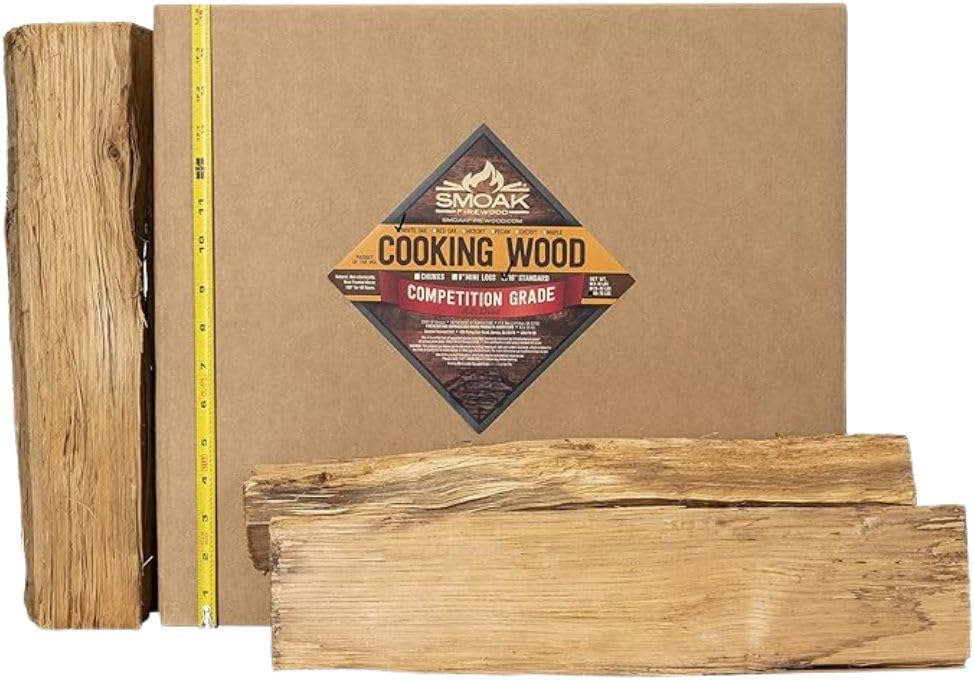 16inch Length Premium USDA Certified Kiln Dried Cooking Wood & Firewood Logs – Used for Grills, Smokers, Pizza ovens