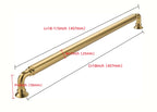 1-Pack Appliance Handle Pull Champagne Bronze Heavy-Duty Solid Cabinet Pulls,18Inch(457mm) Hole Center, Drawer Pulls