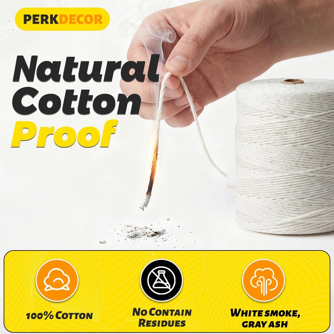 850 Feet 100% 2mm Natural Cotton Cooking Twine Food Grade Butcher Twine String for Kitchen Roasting Baking Turkey