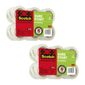 Sure Start Shipping Packaging Tape, 1.88" x 25 yd, Clear (12 Rolls)