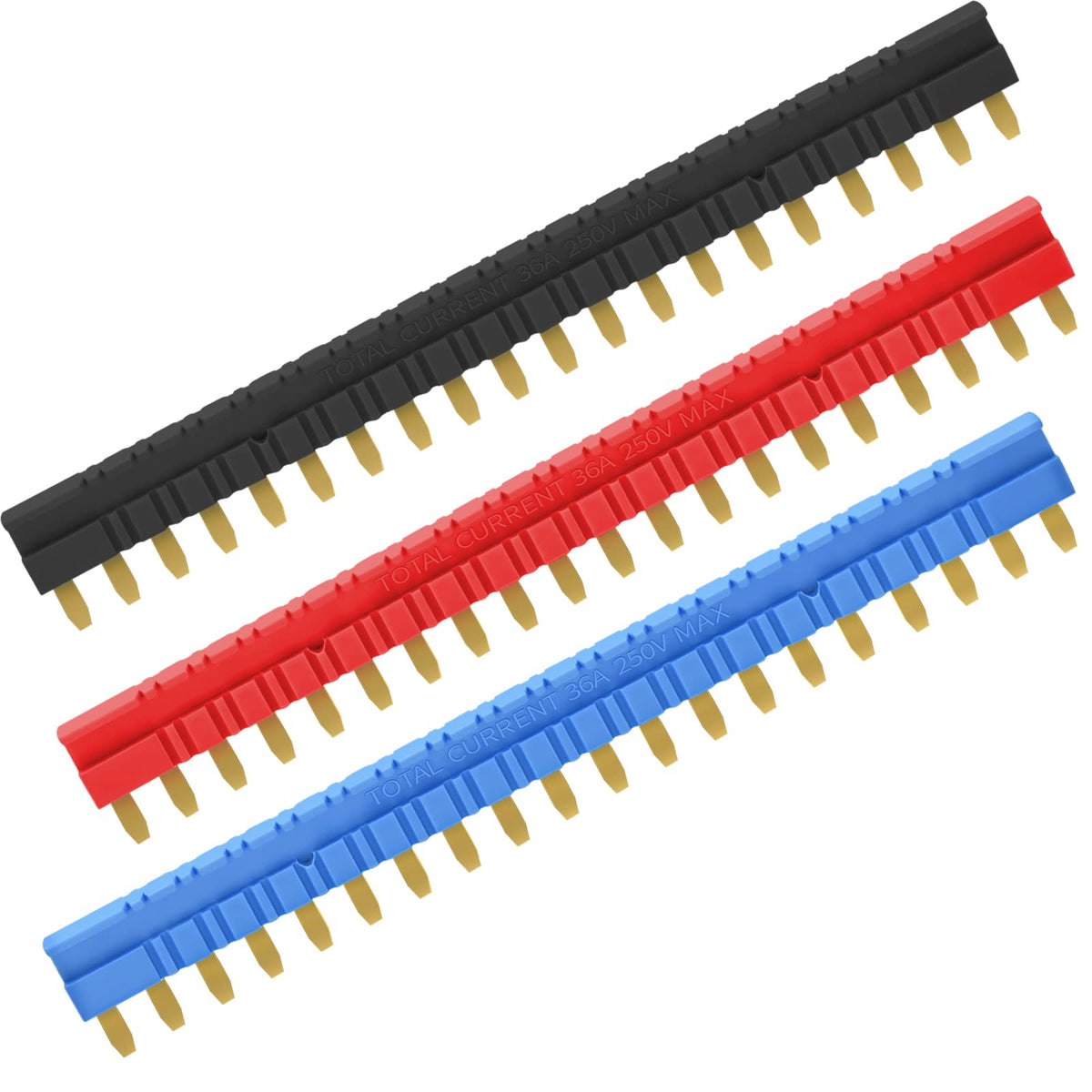 Electromagnetic Relay Jumper General Purpose Suitable for Socket HF41F-1Z-C2 Screw Terminal Connector Short Piece Connection Piece Red/Blue/Black 3 PCS