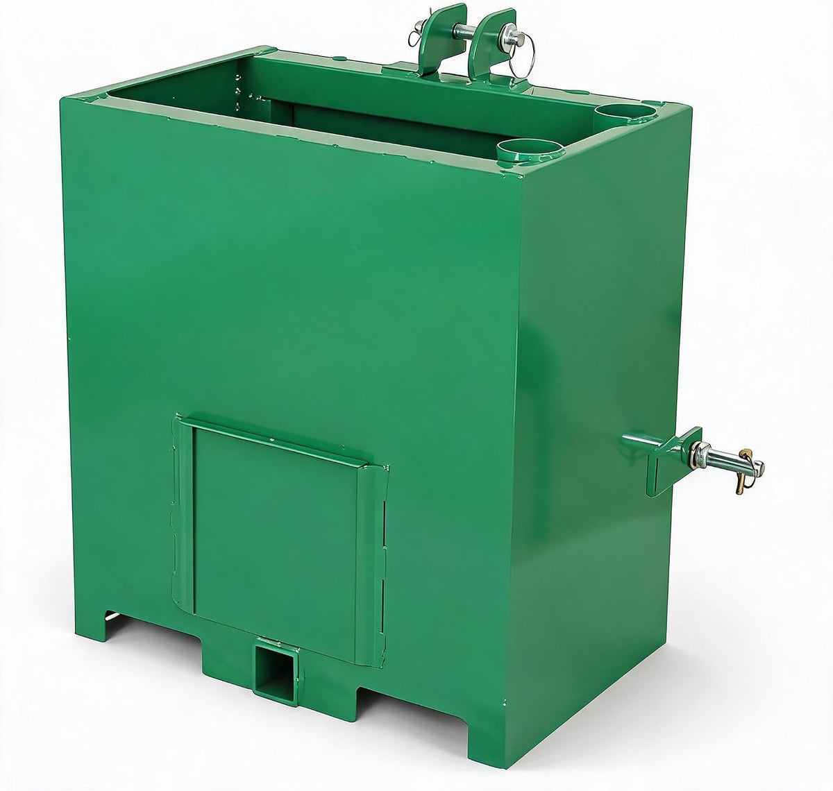 Heavy Duty Tractor Ballast Box, 800 Lb Capacity 3 Point Ballast Hitch Box with 2" Quick Hitch Receiver, Category 1