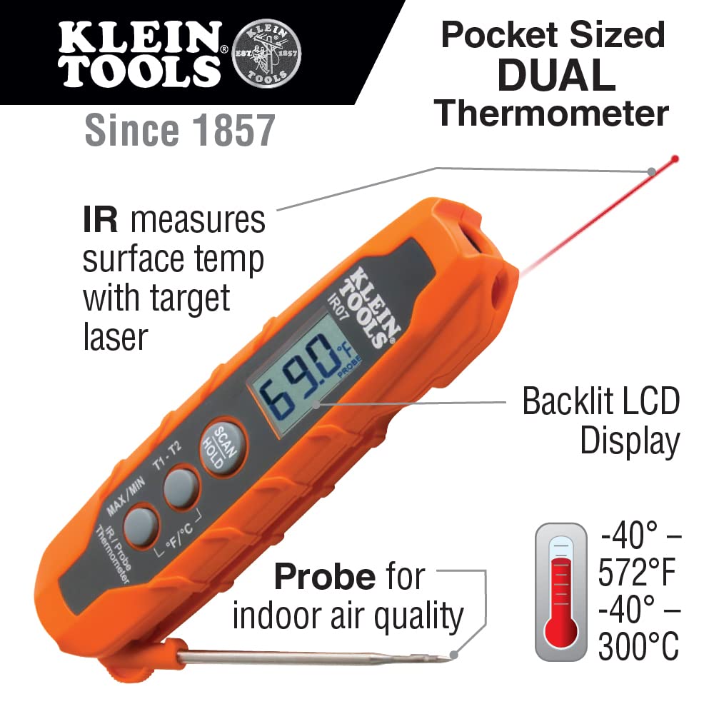 IR07 Dual Infrared (IR) and Probe Thermometer