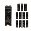 Siemens Q115PK Single-Pole 15A Circuit Breaker, Type QP, 120/240V, 12-Pack