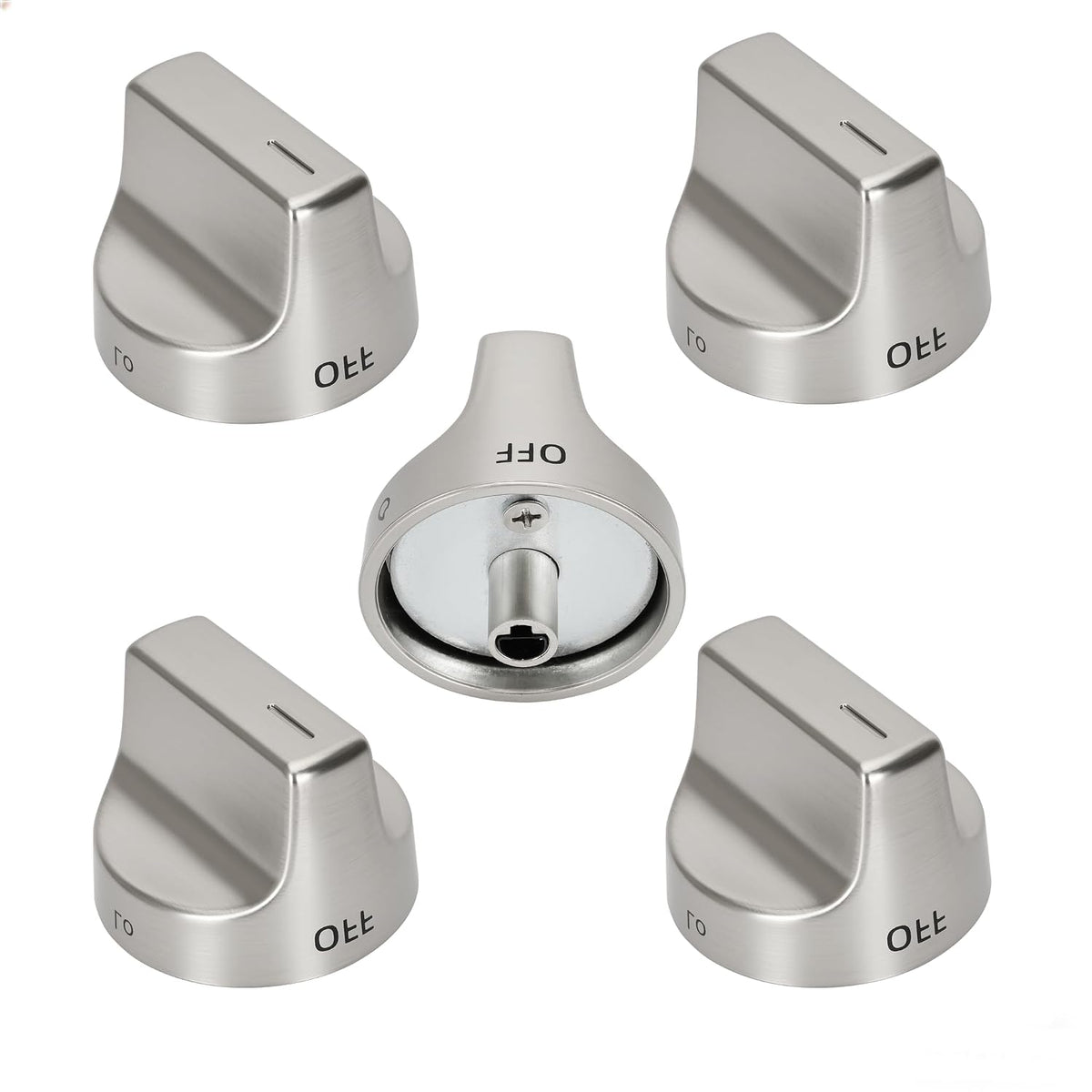 Sieri WFG535S0JS0 WFG535S0JZ1 WFG525S0JZ0 Knobs for Whirlpool Stove（1/2D）