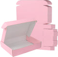 10x8x2 Pink Shipping Boxes 30 Pack, Mailing Boxes for Small Business, Corrugated Cardboard Literature Mailers
