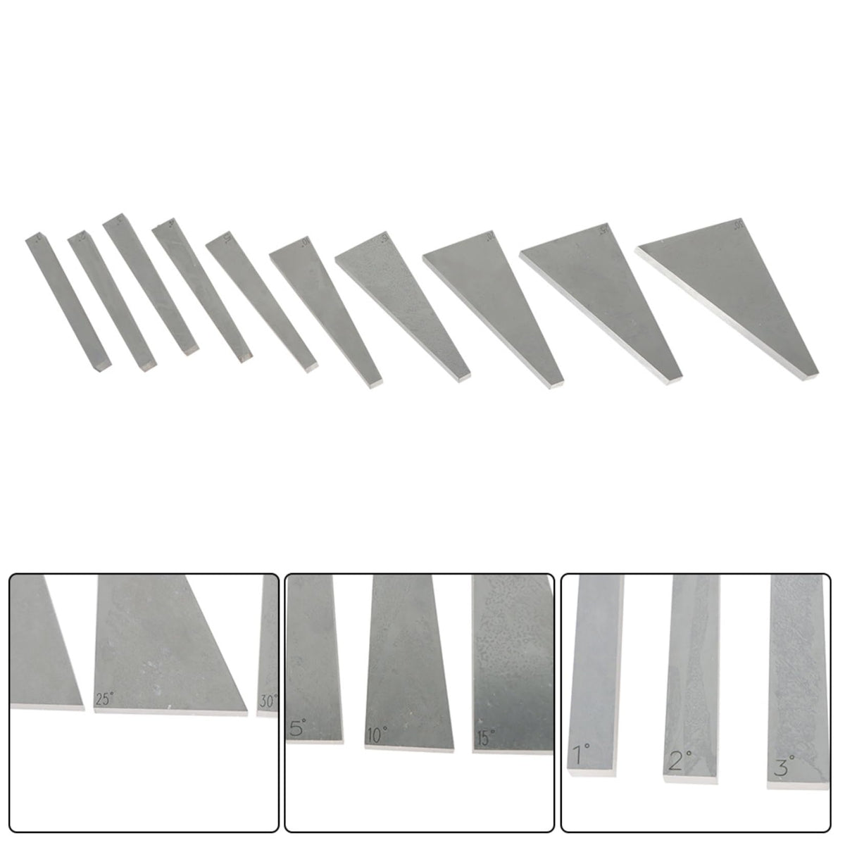 findmall 10 Pcs Accuracy Angle Machinist Block Set, 1-30 Degree Angle