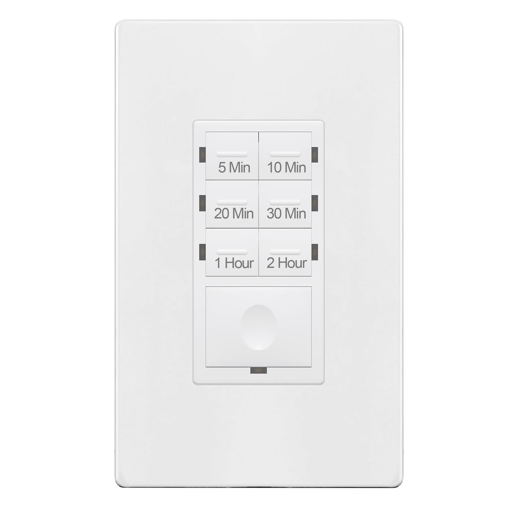 ENERLITES 2-Hour No Neutral Countdown Timer Switch for Bathroom Fans