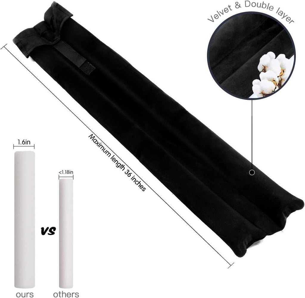 Under Door Draft Stopper Door Sweep Noise Blocker Weather Stripping Size Adjustable 30"-36" Gap Filler & Door Seal