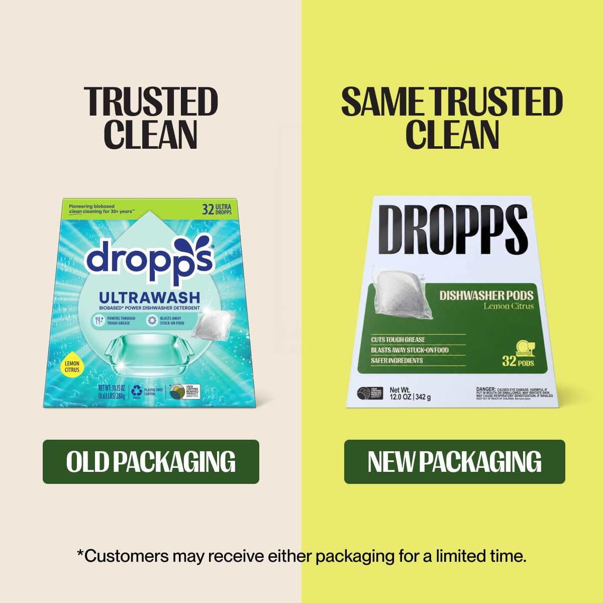 UltraWash Dishwasher Detergent Pods, Lemon Citrus (32 Ct) - Cuts Grease & Stuck-On Food | Sparkling Dishes & Glasses
