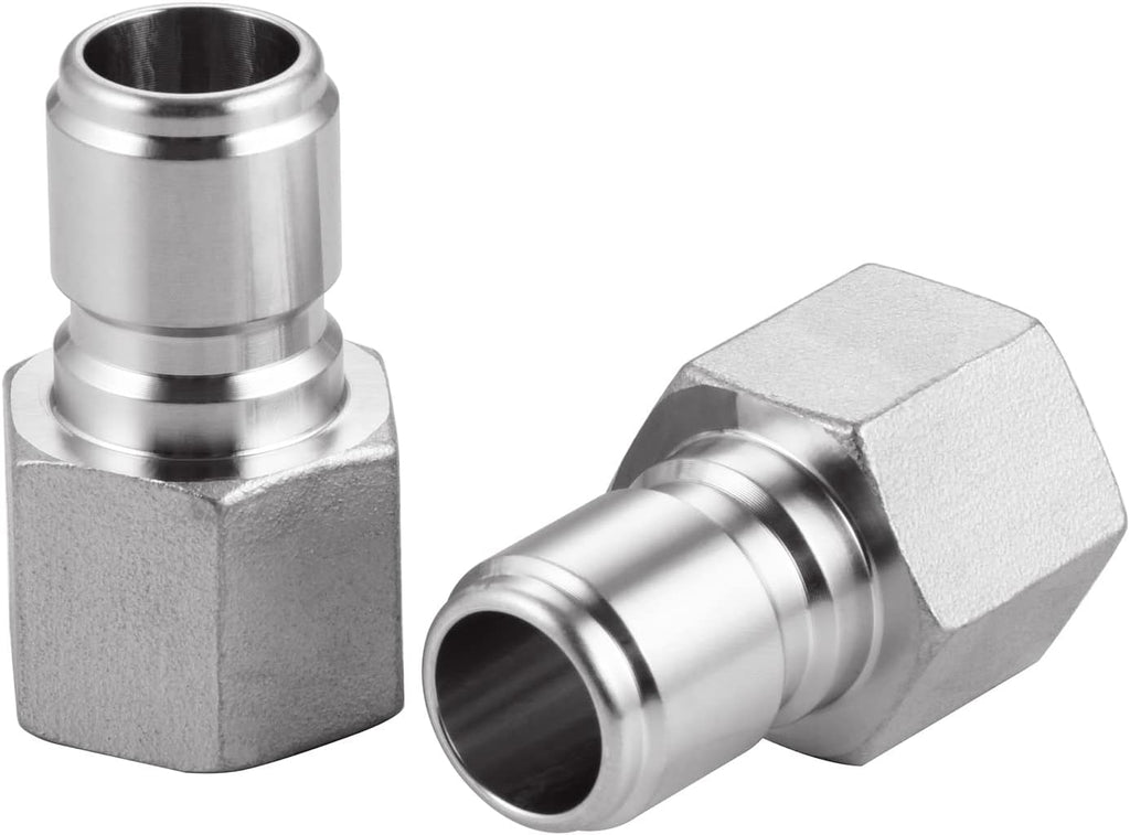Stainless Steel Male Quick Disconnect,Female NPT 1/2" Homebrewing Quick Connector 2 Pack
