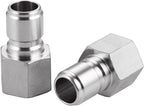 Stainless Steel Male Quick Disconnect,Female NPT 1/2" Homebrewing Quick Connector 2 Pack