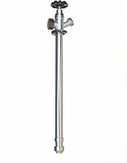 Frost Free Sillcock 14 Inch with Vacuum Breaker - Push Fit Connection - Lead-Free Brass Outdoor Faucet, Anti-Siphon