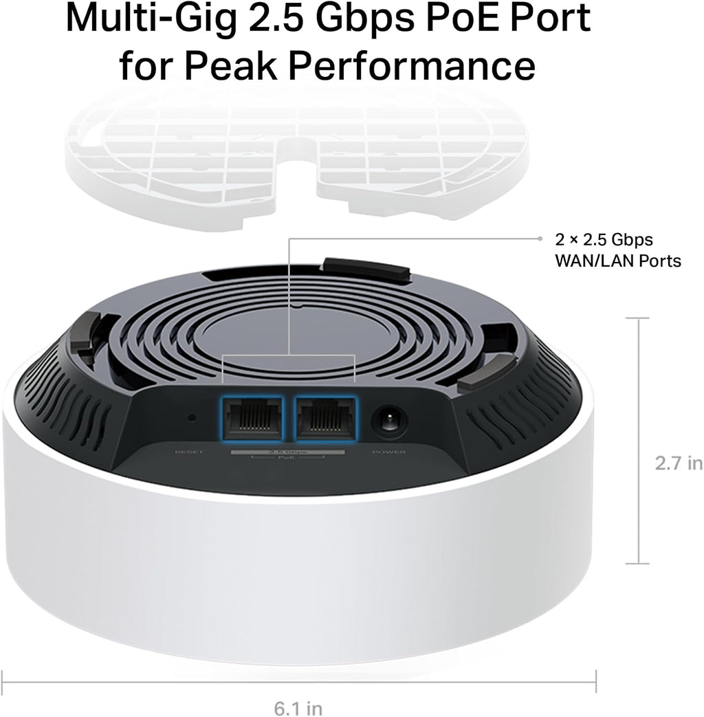 Deco X50 AX3000 Mesh WiFi System – Ceiling/Wall-Mountable WiFi 6 Mesh, Replaces Router/Access Point/Extender