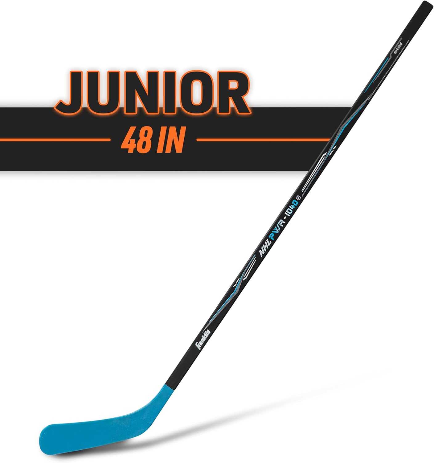 Franklin Sports NHL Kids Street Hockey Sticks - Youth, Junior + Senior Sticks - Right + Left Handed - 40", 48" + 56"
