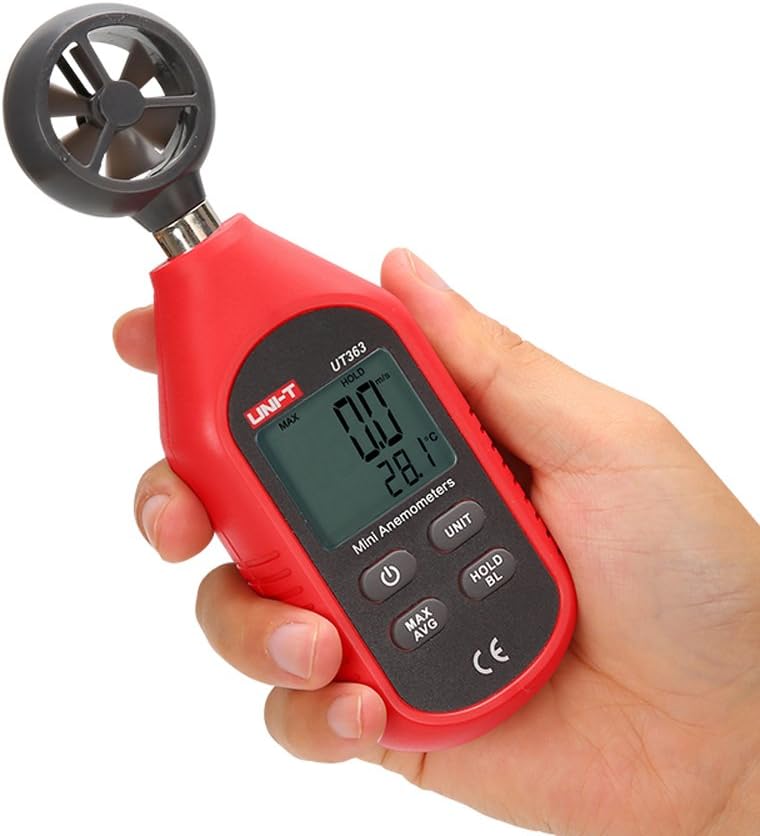UNI-Tuni-T UT363 LCD Anemometer Gauge Measure Thermometer