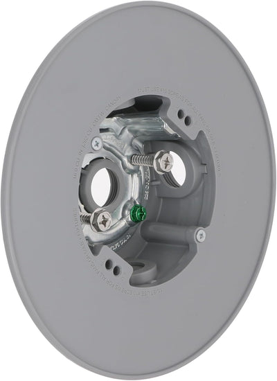 Hubbell-Bell PRCF57550GY Ceiling Fan Electrical box, Gray, 4 in. | Outdoor Ceiling Fan Box, Weatherproof PVC