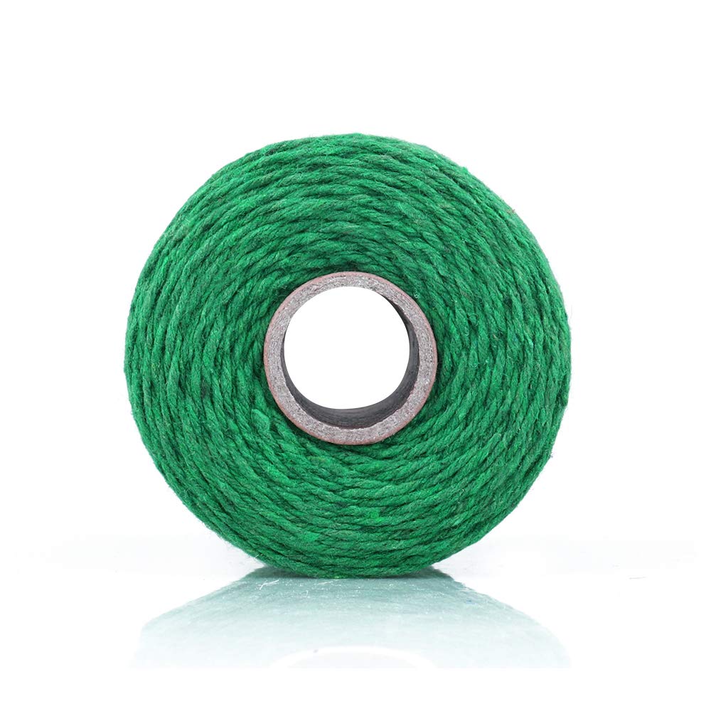 Green Twine String, 656 Feet St. Patrick's Day Bakers Twine String, 2mm String for DIY Crafts, Present Decoration