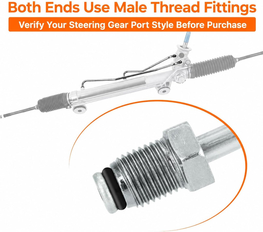 Rack and Pinion Transfer Line Compatible with RWD Chevrolet & GMC Models