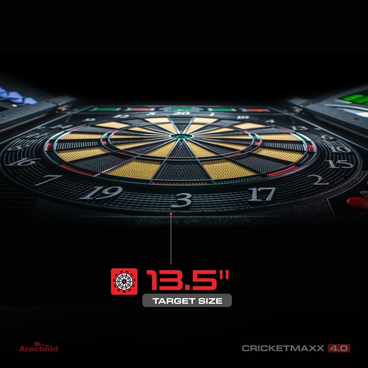 Cricket Maxx 4.0 Electronic Dartboard Set, Black