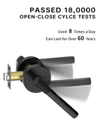 1 Pack Matte Black Passage Interior Door Handles
