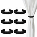 6 Pack Braided Curtain Tiebacks Boho Elegant Rustic Curtain Holdbacks Tie Backs Holders Set Simple Light Weight