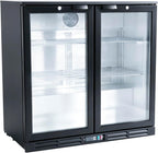 Hakka 7.3 Cu.Ft Back Bar Cooler - 2 Glass Doors Beverage Refrigerator