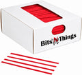 4 Inch Red Twist Ties - 2000 Count | Paper Coated Wire Bag Ties | Bread Bags, Bakery, Candy, Coffee & Food Packaging