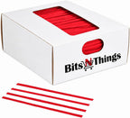 4 Inch Red Twist Ties - 2000 Count | Paper Coated Wire Bag Ties | Bread Bags, Bakery, Candy, Coffee & Food Packaging