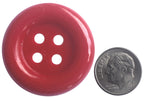 Large Size True Red Buttons Pack of 40