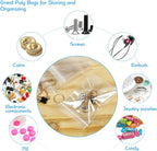 300pcs Small Plastic Baggies 2x3 in Ziplock Diamond Art Bags