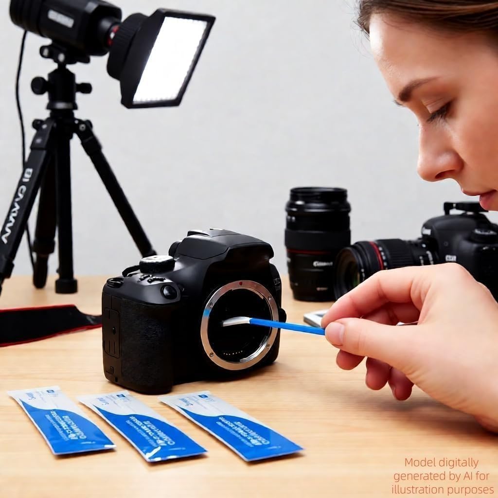 Dry APS-C Sensor Cleaning Swabs (CCD/CMOS), 20pcs 16mm DSLR or SLR Mirrorless Digital Camera Cleaning kit (No senrsor
