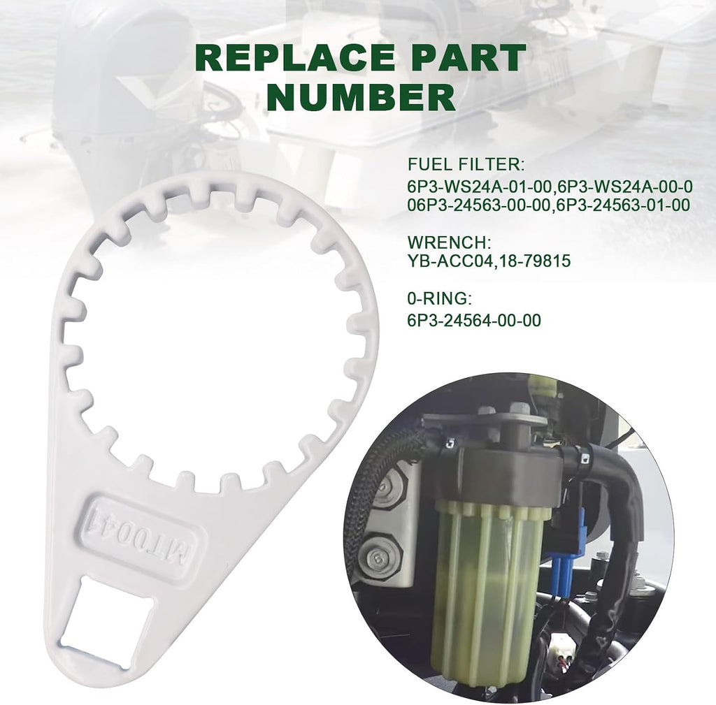 Fuel Filter Wrench and 2-Pack Filters Replace 6P3-WS24A-01-00