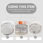 Silverware Basket Replacement - Mesh Drain Utensil Basket for Dishwasher (Silver)