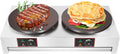 3.4KW Double Head Electric Crepe Maker Machine 16In Non-Stick 110V
