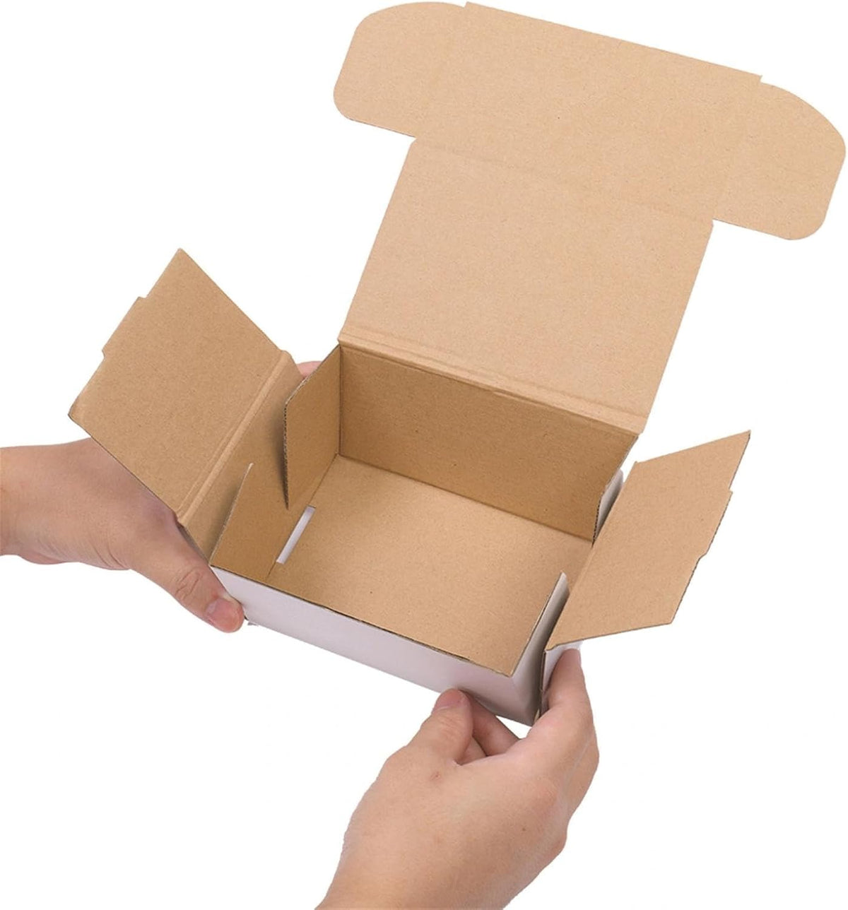 50 Packs Shipping Boxes, 6x4x3", White