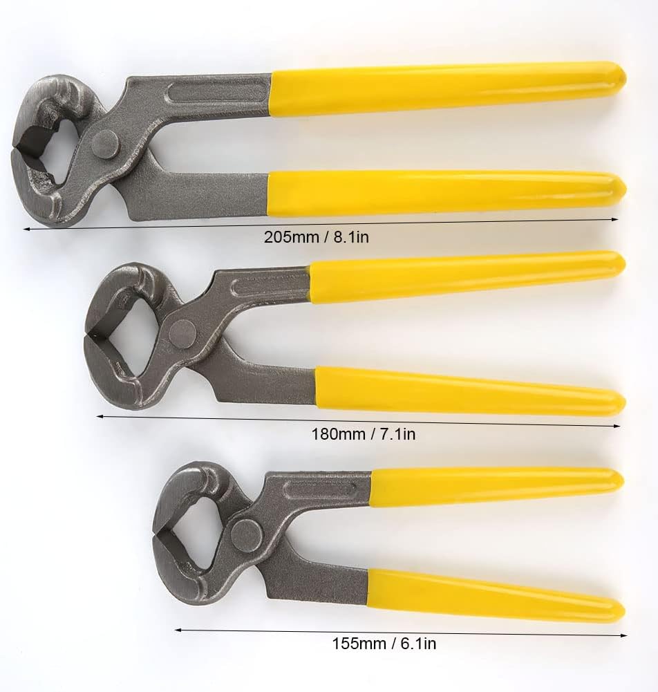 Hoof Nipper Trimmer,Multifunctional Farrier Tools, Heavy Duty Farrier Nippers with Plastic Grip,Horseshoe Pliers Hoof