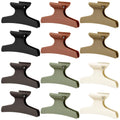 12 Pcs Matte Pastel Butterfly Hair Clips, Sectioning Claw Clips