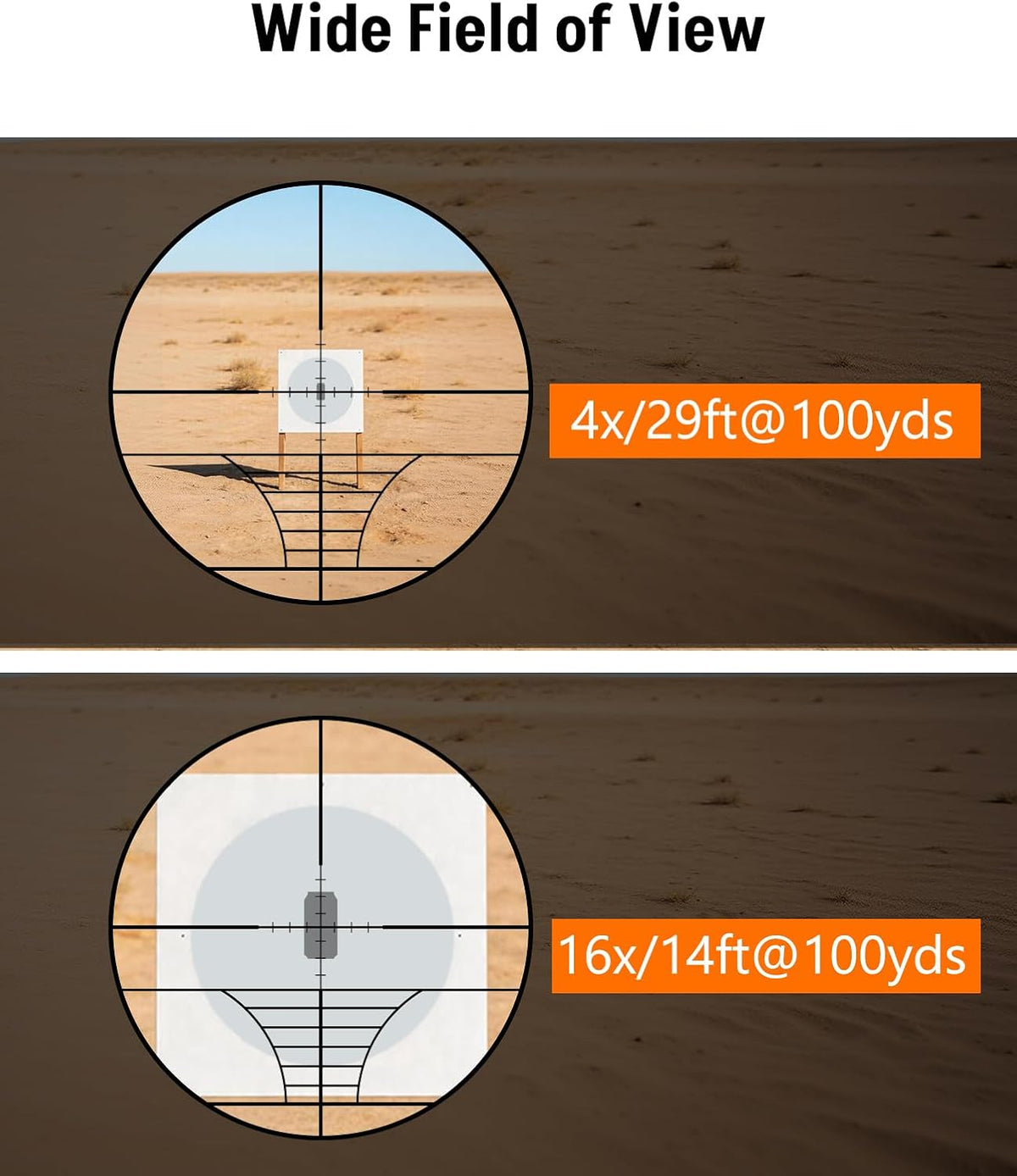 4-16x50 AO Scope Combo with Green/Red Dual Laser Sight, 5-in-1 Combo with Dual Illuminated Optics Scope & 4 Reticle
