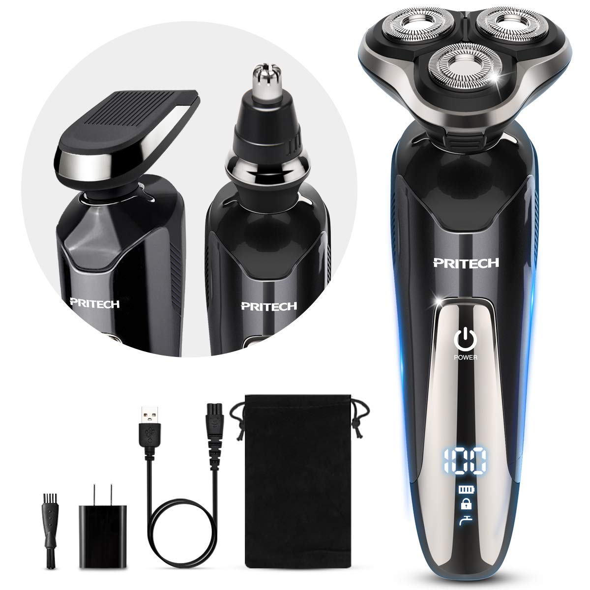 Electric Razor for Men Rotary Electric Shavers for Men