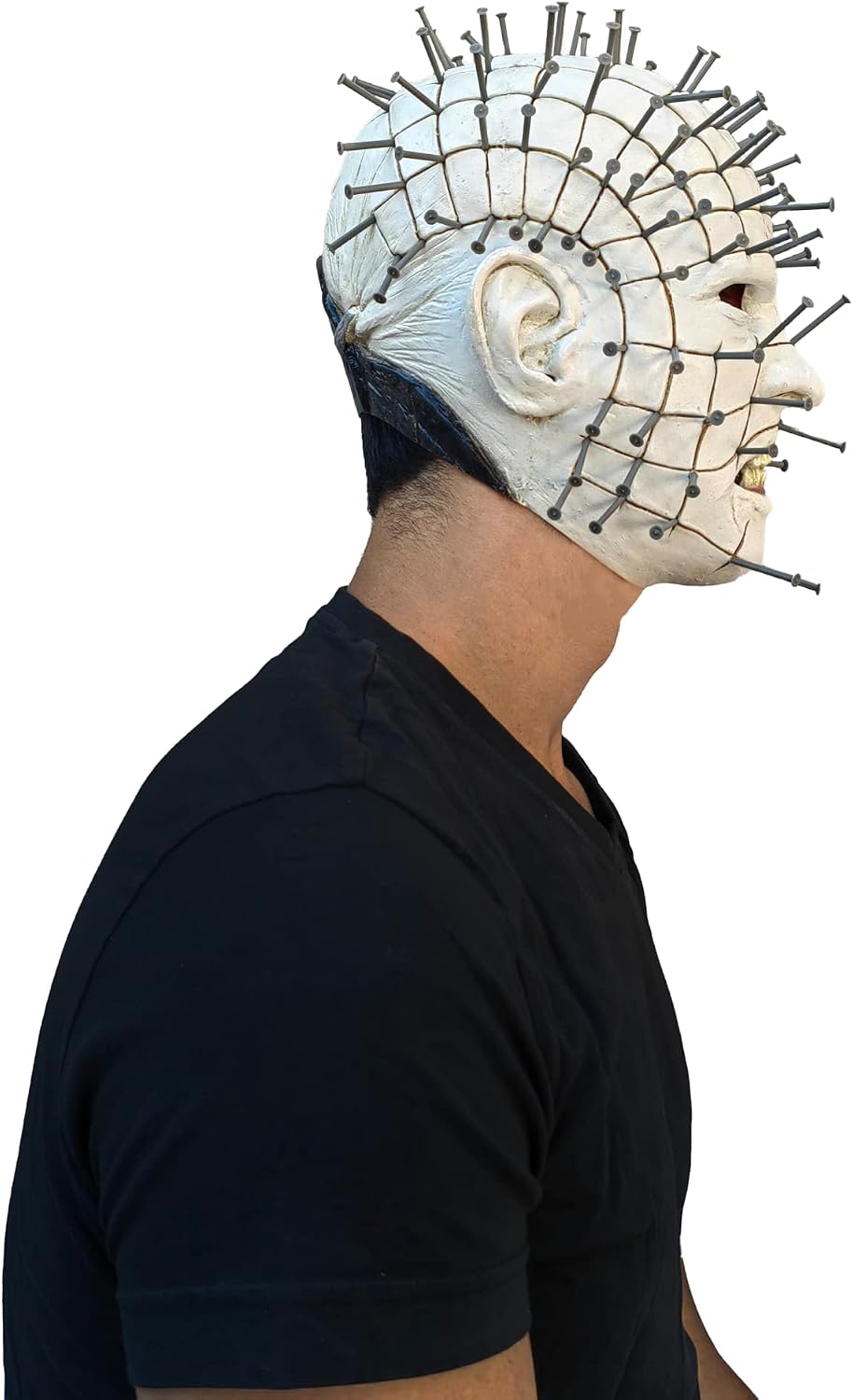 Men's Monster Horror Hellraiser III Pinhead Mask Halloween Costume Accessory
